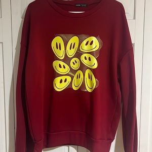 Smiley Face Shein Crew Neck